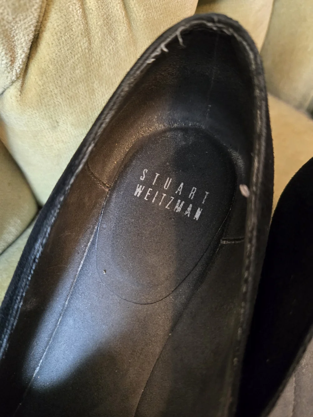Stuart Weitzman Black Suede Wedges - Picture 3 of 6